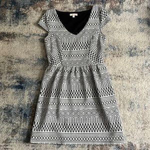 Patterned Women’s Dress for Work/Church/Formal Event, Size M
